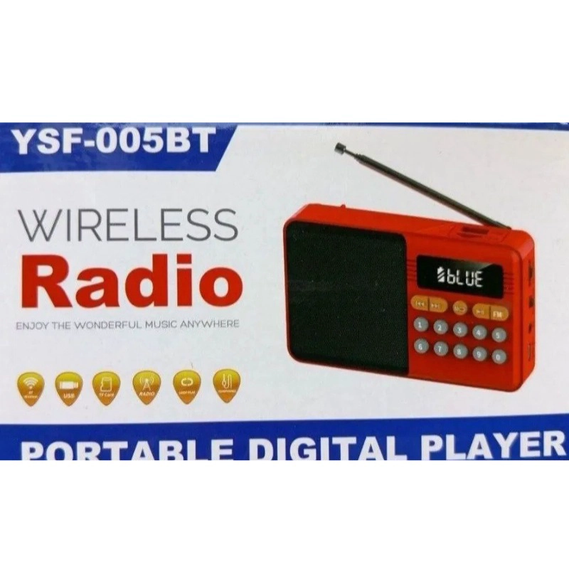 RADIO INALAMBRICO PORTATIL REPRODUCTOR DIGITAL CON BLUETOOTH - 1