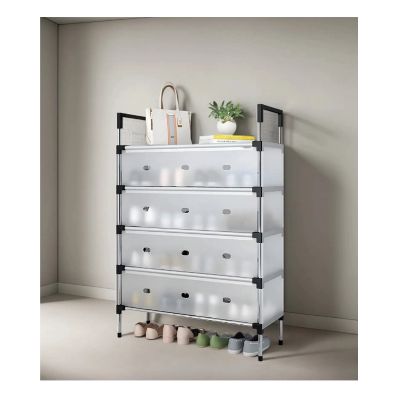ZAPATERO ORGANIZADOR DE 5 NIVELES MULTIFUNCIONAL - ESTANTE MODERNO PARA CALZADO, CON TAPA POLVO CF - 2