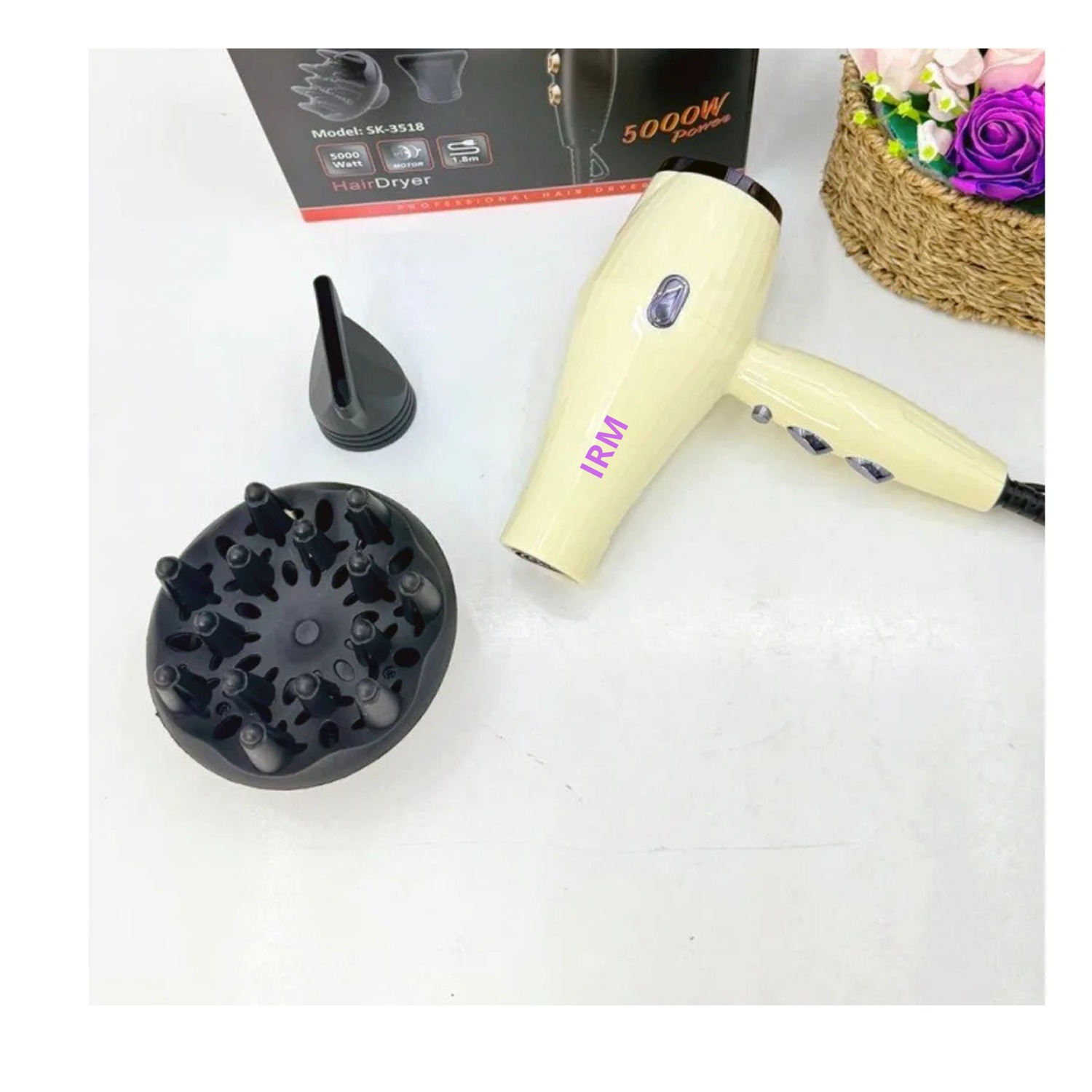 SECADOR DE PELO PROFESIONAL DE 5000W | ALTA POTENCIA  MD COD13576 - 3