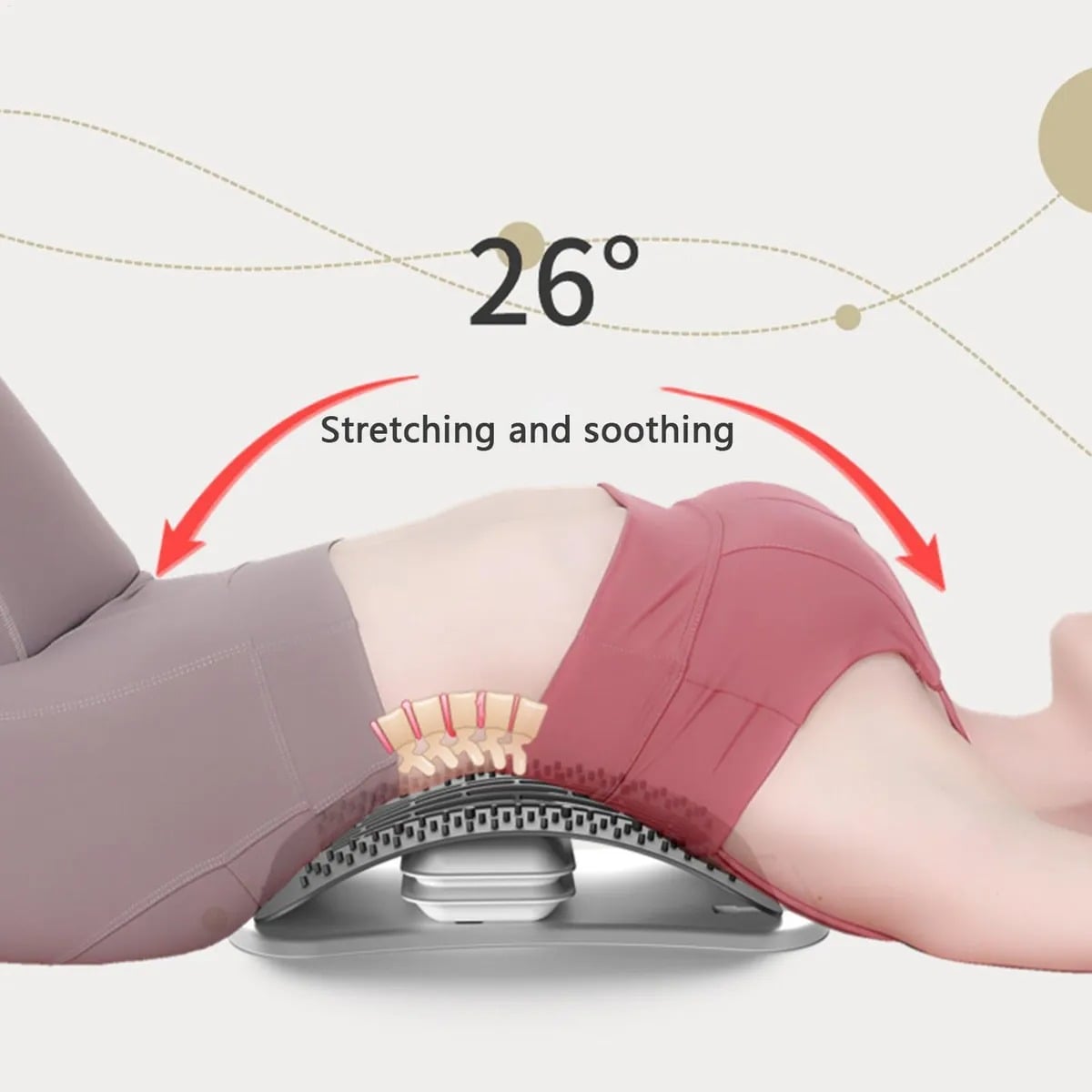 MASAJEADOR DE ESPALDA SOPORTE LUMBAR ERGONOMICO ALIVIO CN - 2