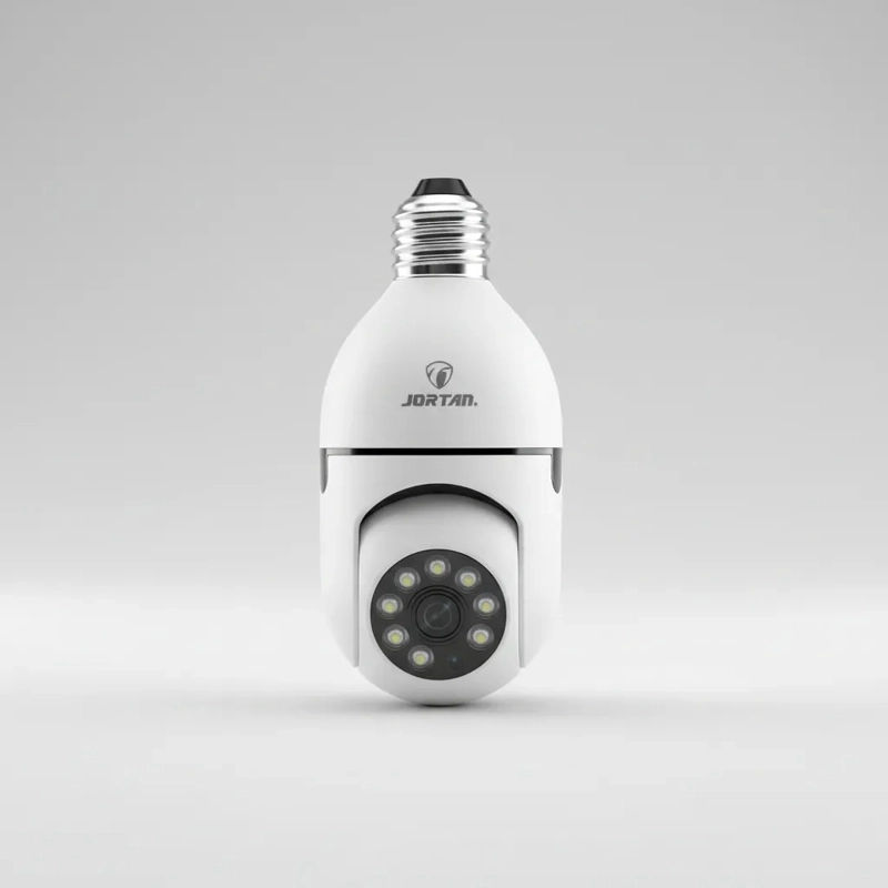 CAMARA IP AMPOLLETA MOTORIZADA 360° E27 1080P JORTAN 5G BLANCO MD COD9008 - 5