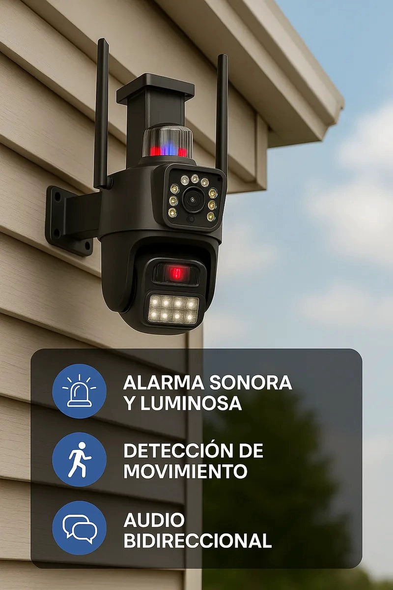 CAMARA DE SEGURIDAD PRO JORTAN JT-9687 | MONITOREO DUAL 360° NEGRO MD COD13596 - 3