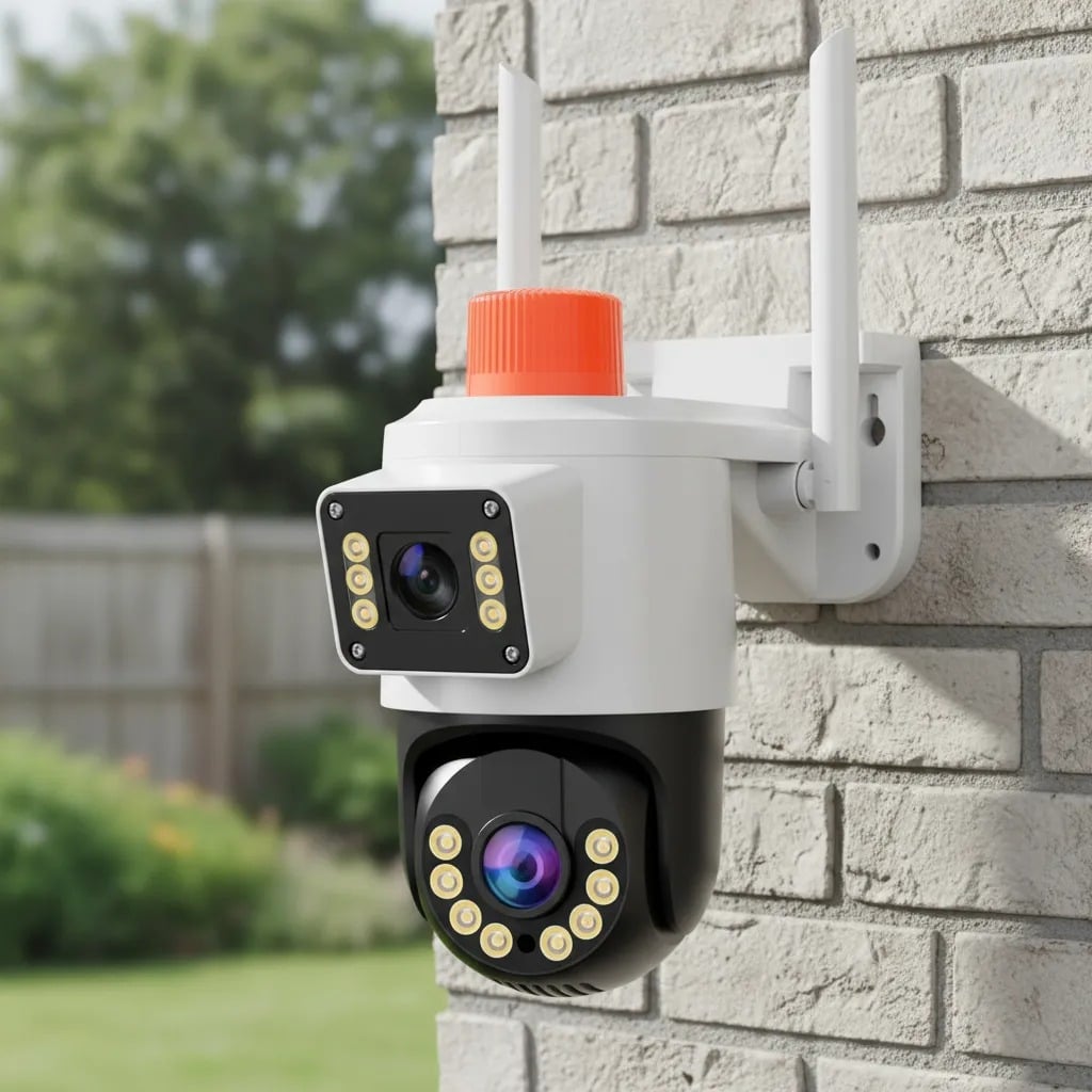 CAMARA DE SEGURIDAD DUAL JORTAN 5G APP YOOSE 2 ANTENA BLANCO MD COD13647 - 2