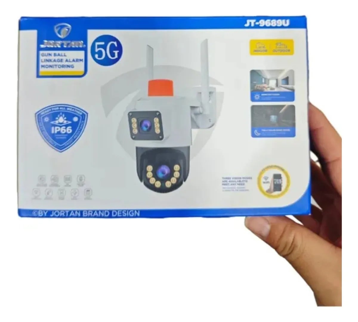 CAMARA DE SEGURIDAD DUAL JORTAN 5G APP YOOSE 2 ANTENA BLANCO MD COD13647 - 5