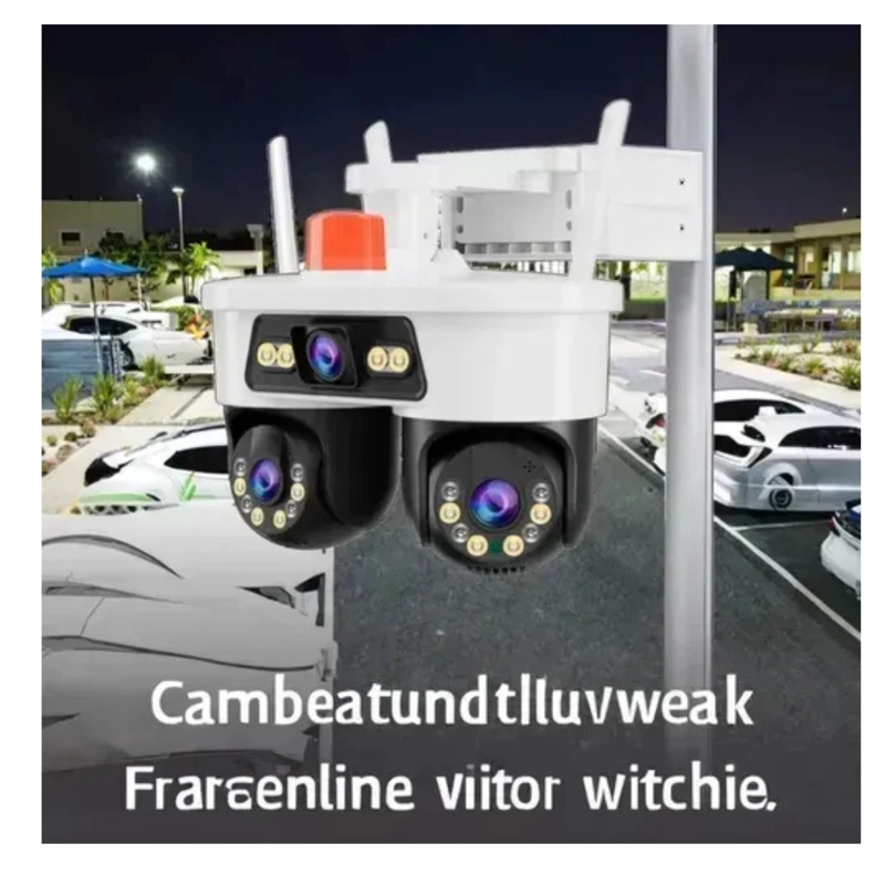 CAMARA DE SEGURIDAD JORTAN 8 5G MONITOREO TRIPLE LENTE 360° BLANCO MD COD13649 - 2