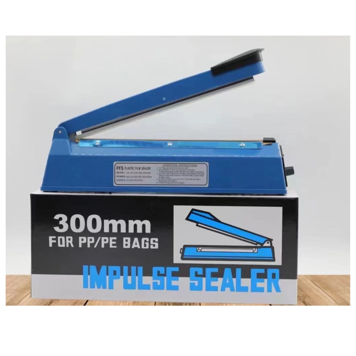SELLADORA DE IMPULSO MANUAL IMPULSE SEALER 30 CM/300MM TN - 2