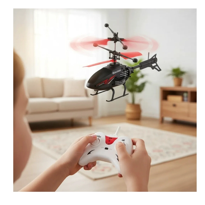 HELICOPTERO VOLADOR MINI DRON CONTROL REMOTO TC - 4