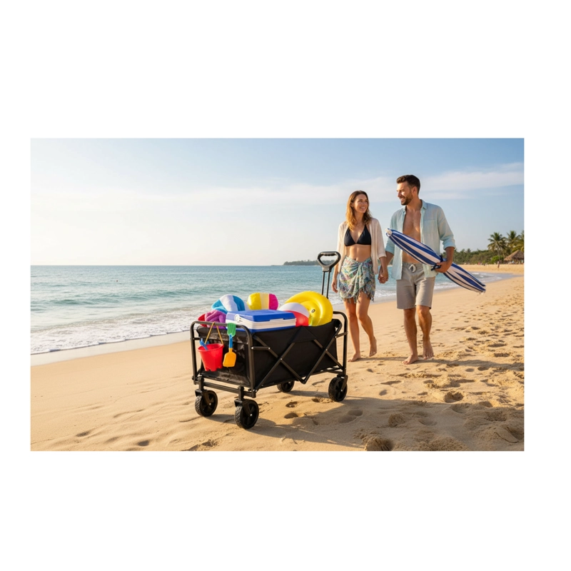 CARRITO PLEGABLE CAMPING MULTIFUNCIONAL 66X47 - 4