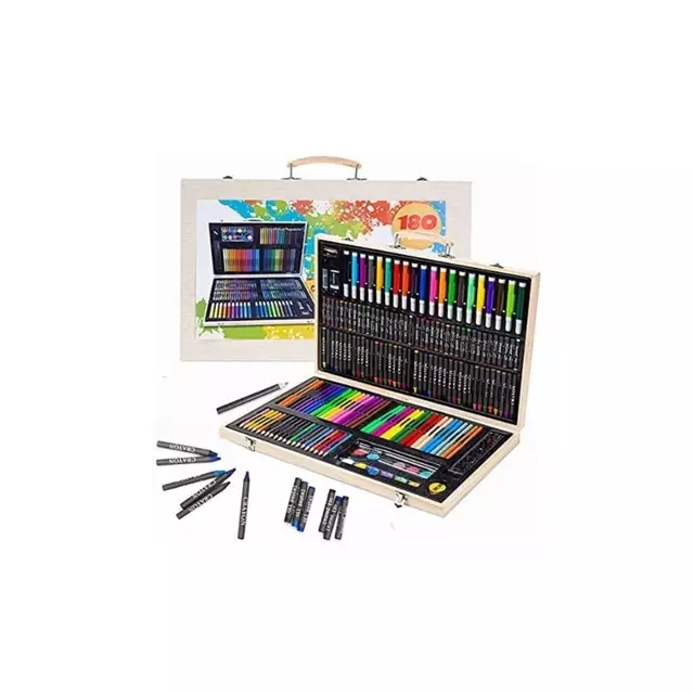 KIT DE ARTE CON MALETIN 180 PIEZAS ARTE Y PINTURA - 2