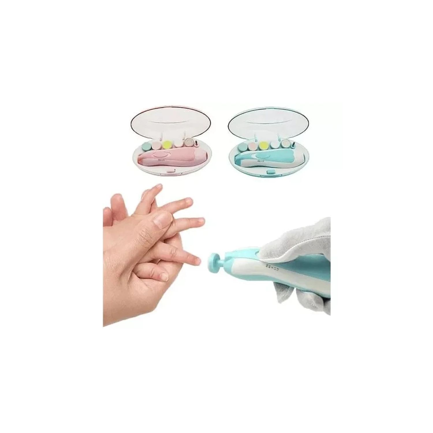 CORTADOR DE UÑAS ELE CTRICO A PILAS BEBES PULIDOR LIMADOR - 2