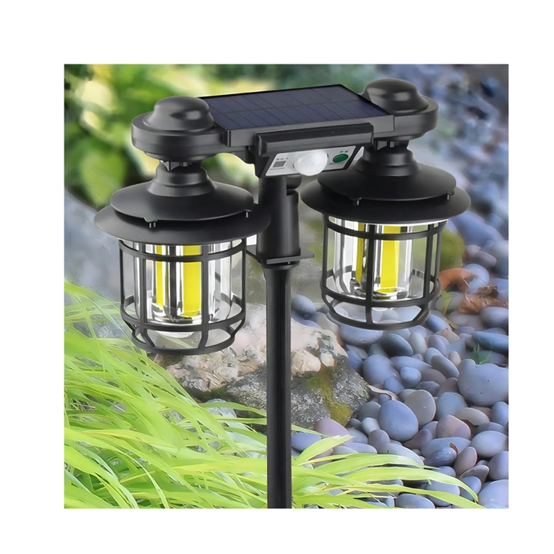 FAROL LAMPARA SOLAR EXTERIOR DOBLE SENSOR MOVIMIENTO 192 COB + CONTROL - 5