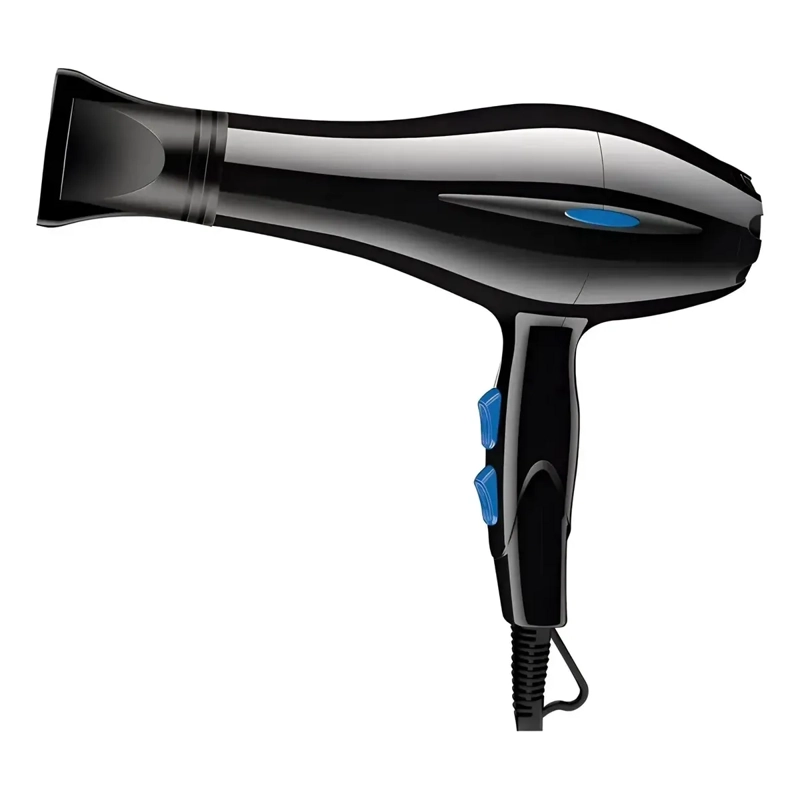 SECADOR DE CABELLO PROFESIONAL 4 VELOCIDADES VOLUMINIZADOR NEGRO - 4