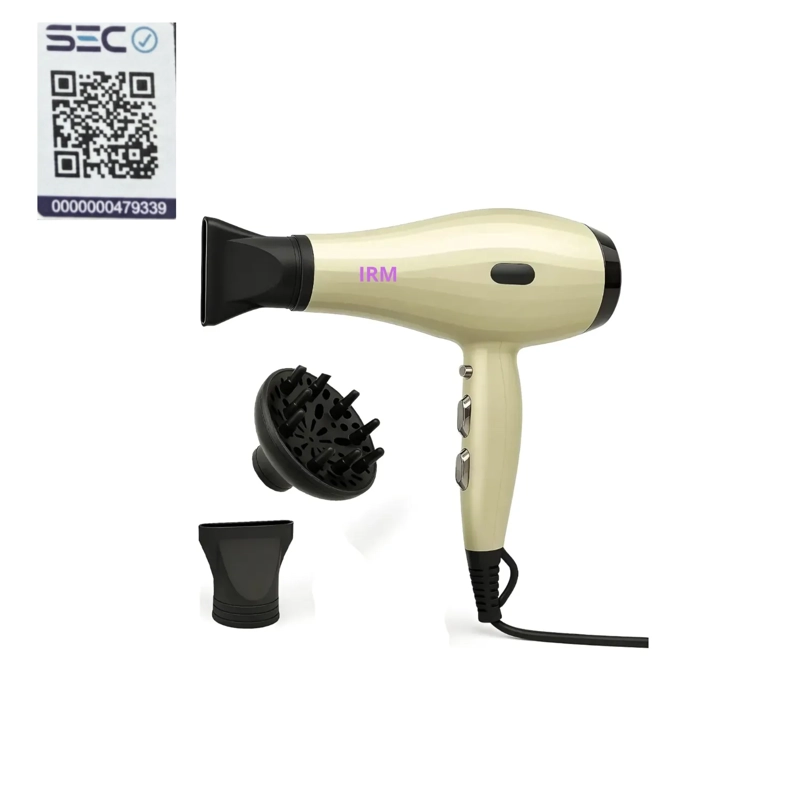 IRM SECADOR DE PELO PROFESIONAL DE 5000W  ALTA POTENCIA COLOR BEIGE