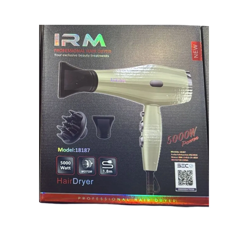 SECADOR DE PELO PROFESIONAL DE 5000W  ALTA POTENCIA COLOR BEIGE - 4