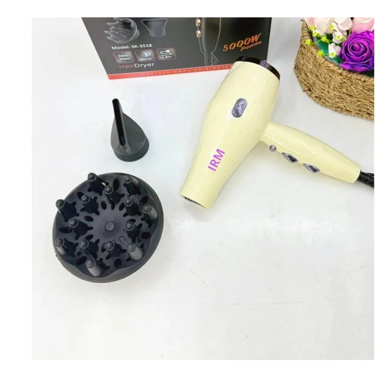 SECADOR DE PELO PROFESIONAL DE 5000W  ALTA POTENCIA COLOR BEIGE - 5