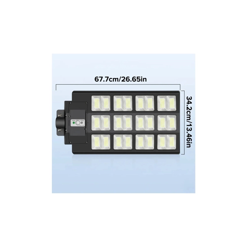 FOCO SOLAR LED 1600W EXTERIOR ALTA POTENCIA + CONTROL REMOTO - 6