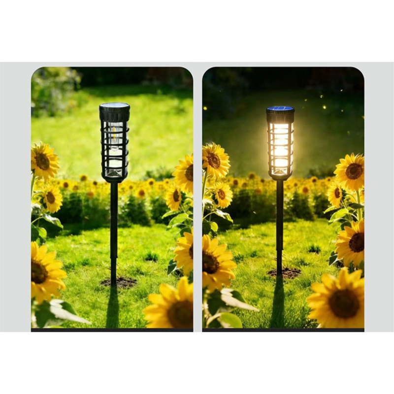 FOCO SOLAR ESTACA Y PARED 2 EN 1 - SENSOR DE MOVIMIENTO, LUZ LED CALIDA Y RESISTENTE AL AGUA - 4