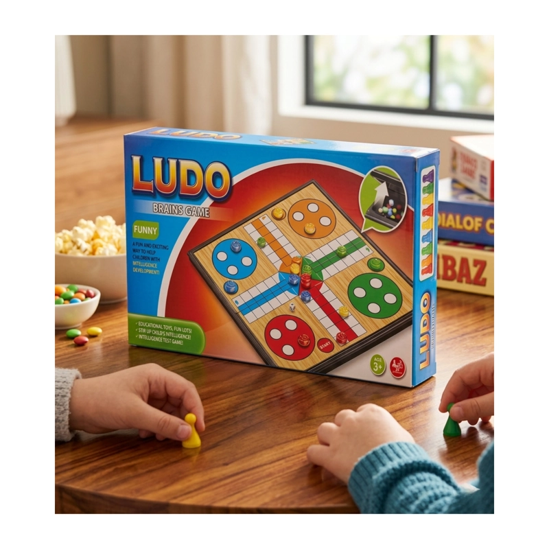 JUEGO DE MESA LUDO FAMILIAR PORTATIL Grande - ENTRETENIMIENTO Y ESTRATEGIA - 2