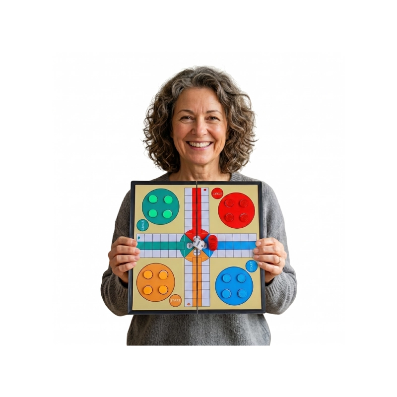 JUEGO DE MESA LUDO FAMILIAR PORTATIL Grande - ENTRETENIMIENTO Y ESTRATEGIA - 3