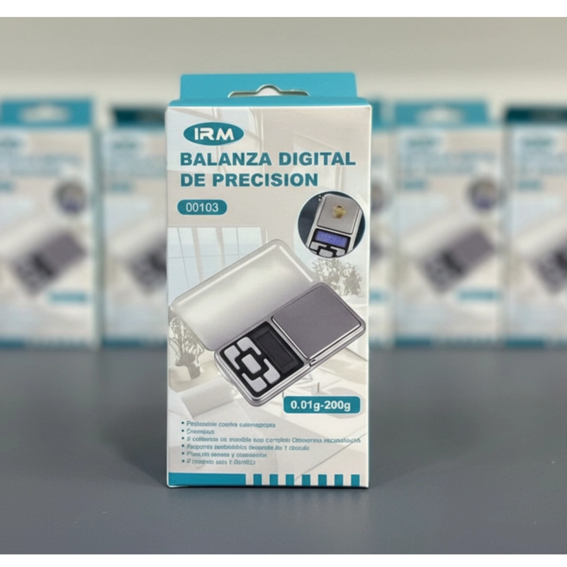 MINI BALANZA DIGITAL DE PRECISION  PESAJE DE 0.01G A 200G  PANTALLA LCD RETROILUMINADA - 2