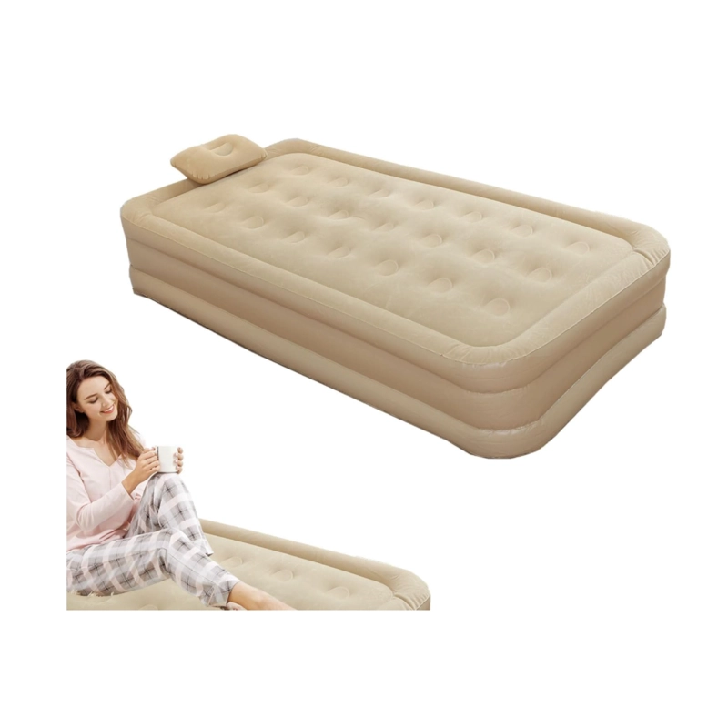 CAMA INFLABLE 1 PLAZA ELEVADA PREMIUM 190X100X40CM - REFORZADA - 1