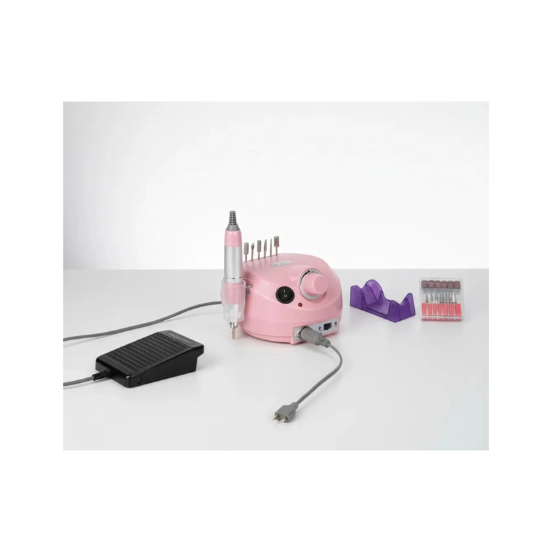 TORNO MANICURE Y PEDICURA PROFESIONAL 30.000 RPM + PEDAL ROSA - 1