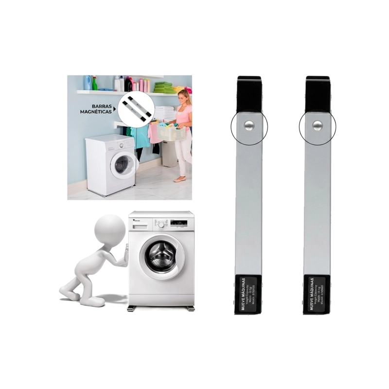 SOPORTE BASE MOVIBLE AJUSTABLE PARA LAVADORA Y REFRIGERADOR 500LB - 6