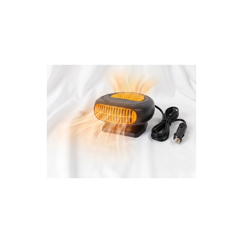 CALEFACTOR PARA AUTOS 12V 200W VENTILADOR AUTO - AMARILLO - 1