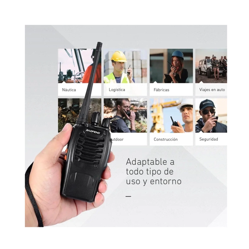 PACK X2 RADIO TRANSMISOR BAOFENG 6KM BF-888S - 5