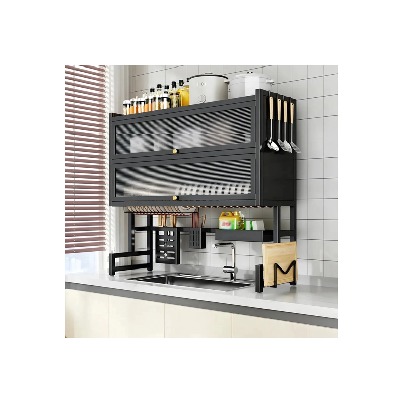 ESCURRIDOR SECADOR DE LOZA CON CAJONES 3 NIVELES ORGANIZADOR 85CM - 2