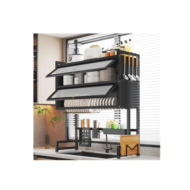 ESCURRIDOR SECADOR DE LOZA CON CAJONES 3 NIVELES ORGANIZADOR 85CM - 5