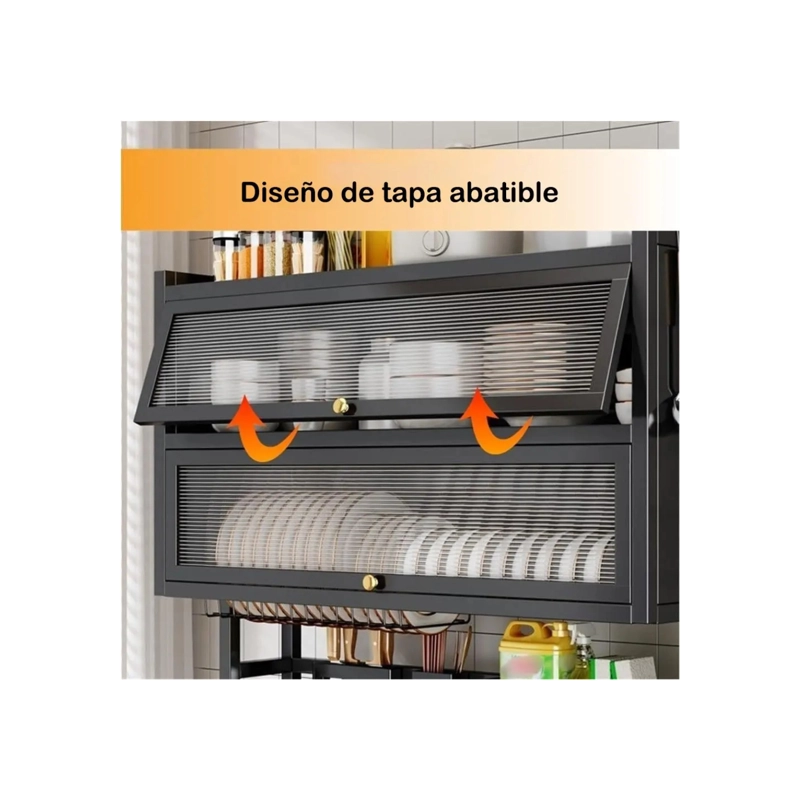ESCURRIDOR SECADOR DE LOZA CON CAJONES 3 NIVELES ORGANIZADOR 85CM - 6