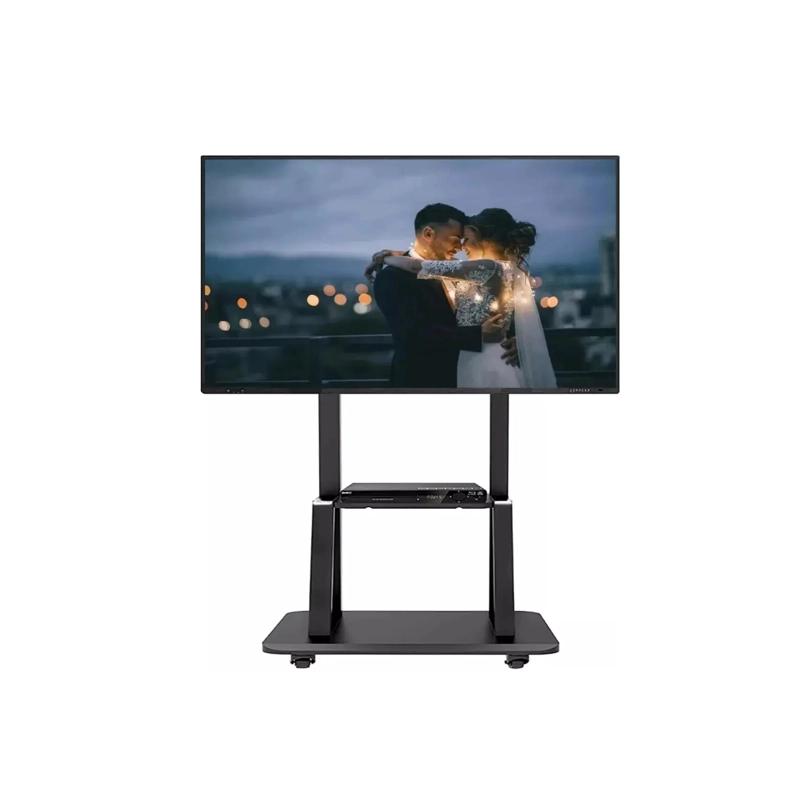 SOPORTE MINI PEDESTAL TV MOVIL CON RUEDAS Y REPISA 32 A 70 PULGADAS 1700A - 1