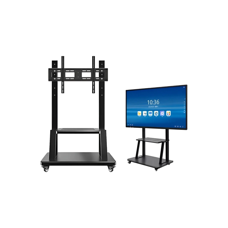 SOPORTE MINI PEDESTAL TV MOVIL CON RUEDAS Y REPISA 32 A 70 PULGADAS 1700A - 3
