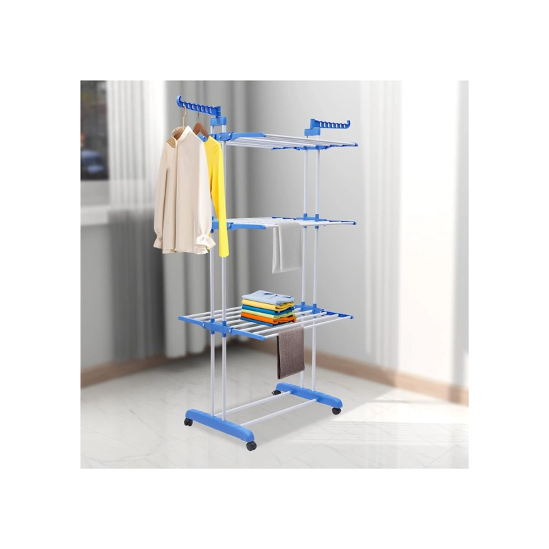 TENDEDERO DE ROPA VERTICAL 3 NIVELES REFORZADO - SOPORTA 40KG - 2
