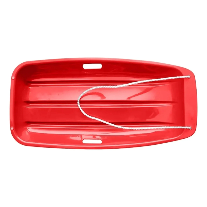 TRINEO DESLIZANTE DE NIEVE PLASTICO RESISTENTE 88X44X11 GRANDE - ROJO - 6