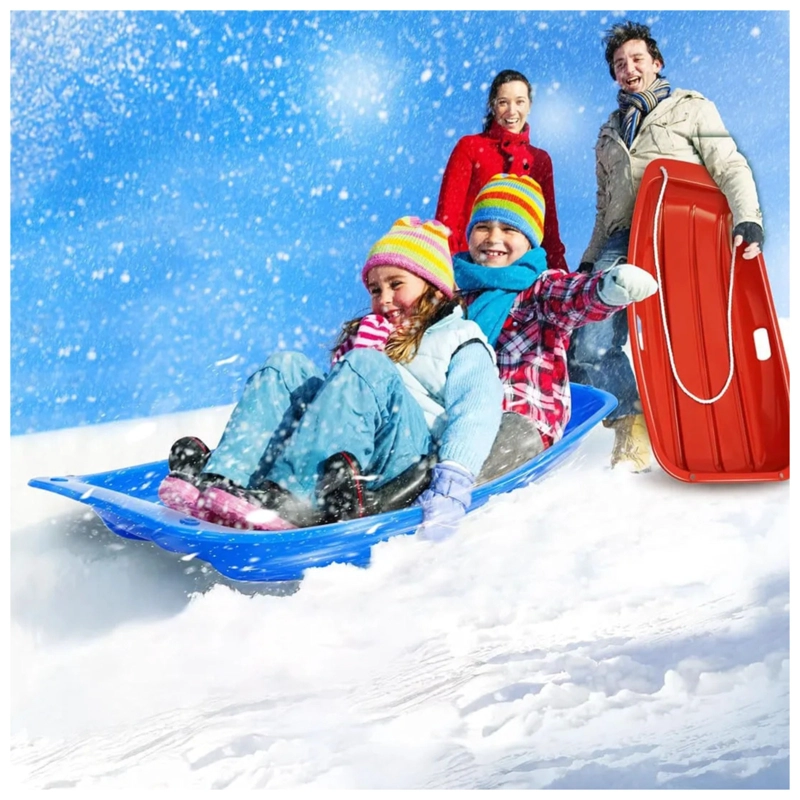 TRINEO DE NIEVE 65X38X10CM REFORZADO CON CUERDA PEQUEÑO - ROSA - 5