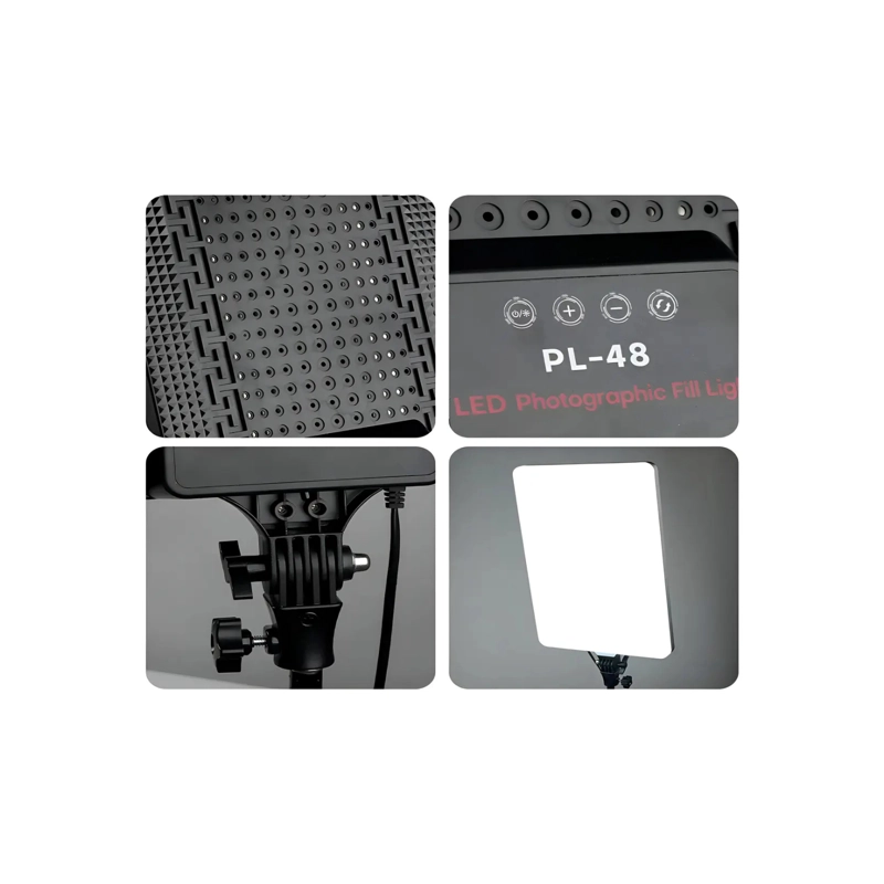 PANEL DE ILUMINACION LED PROFESIONAL PL-48 CON CONTROL REMOTO Y TEMPERATURA REGULABLE - 4