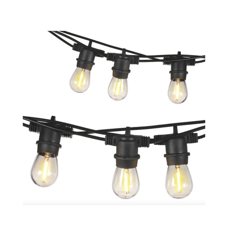 GUIRNALDA SOLAR LED 20 AMPOLLETAS 5 METROS LUZ CALIDA AMARILLA - 3