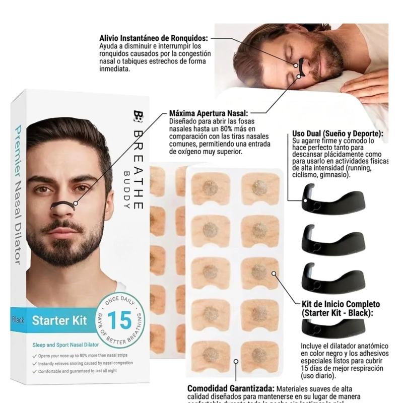 DILATADOR NASAL ANTI RONQUIDOS KIT DE INICIO 15 DIAS - 4
