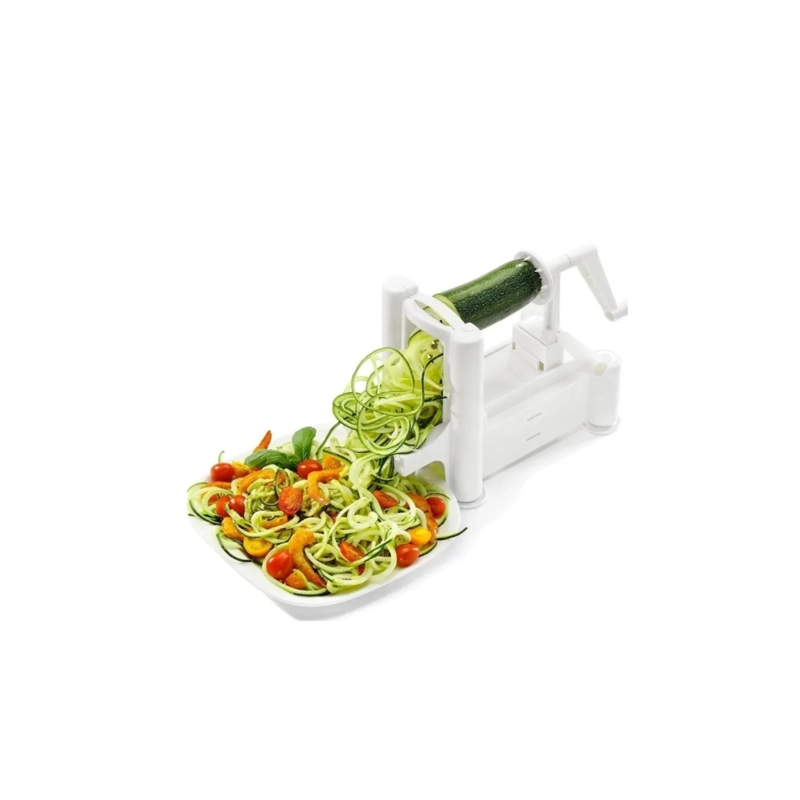 CORTADOR DE VERDURAS ESPIRAL RAYADOR VERDURAS PICADOR MANUAL - 1