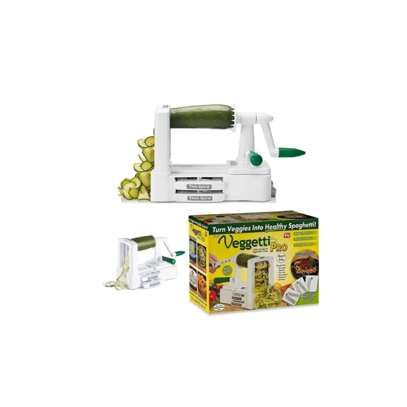 CORTADOR DE VERDURAS ESPIRAL RAYADOR VERDURAS PICADOR MANUAL - 2