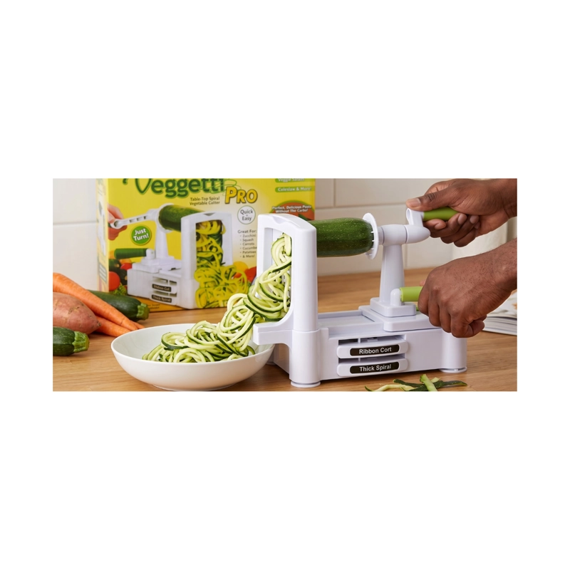 CORTADOR DE VERDURAS ESPIRAL RAYADOR VERDURAS PICADOR MANUAL - 4