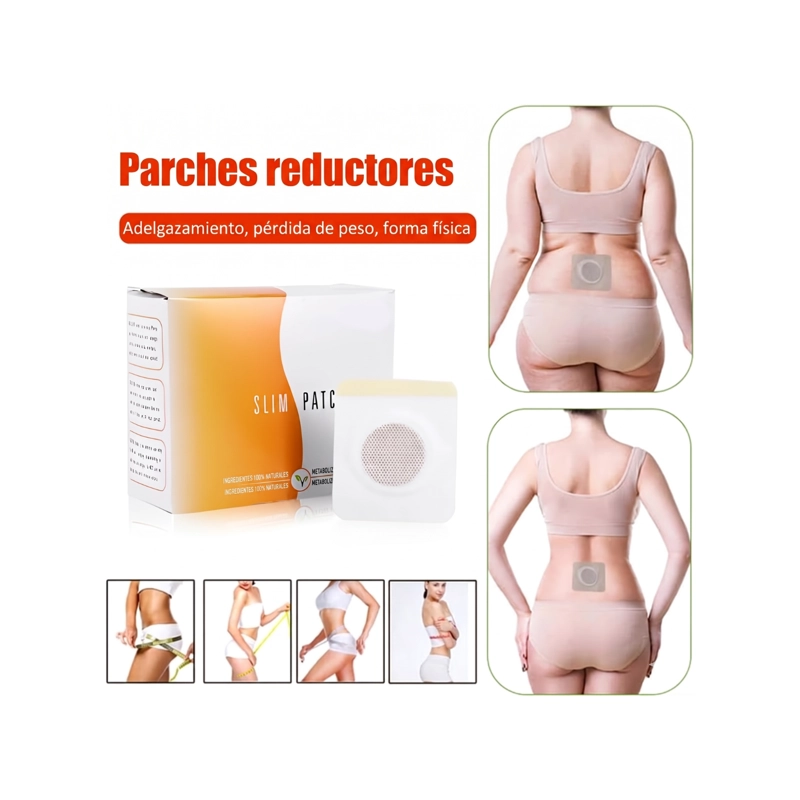 PARCHES REDUCTORES SLIM PATCH CAJA 30 UNIDADES TRATAMIENTO ADELGAZANTE - 3
