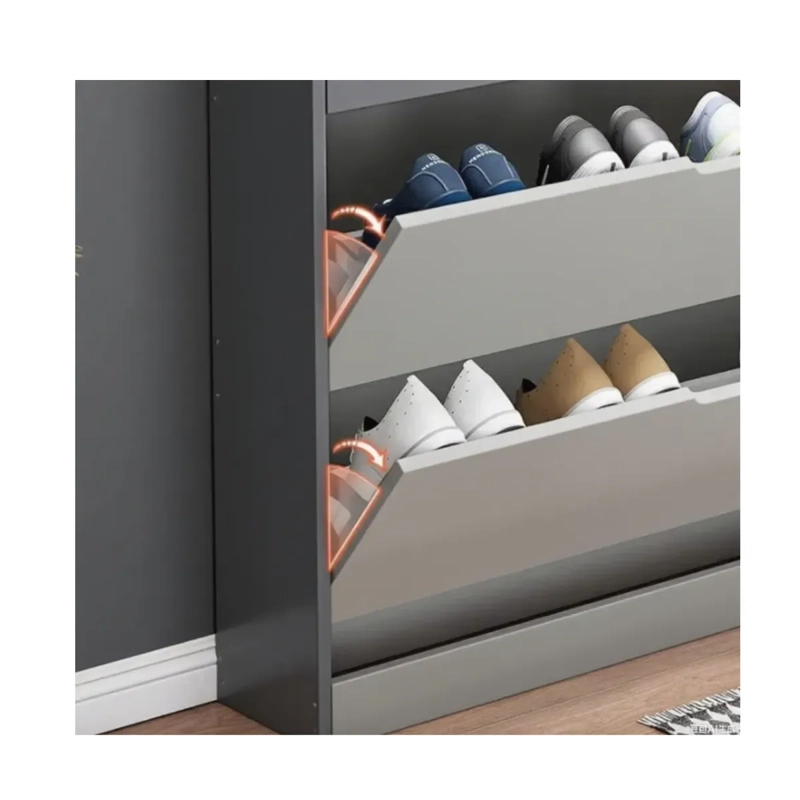 ZAPATERO ORGANIZADOR DE ENTRADA MODERNO COLOR GRIS - 2