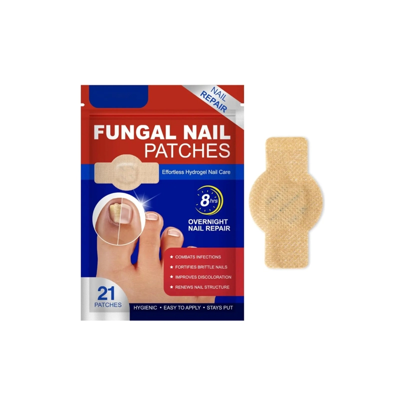 PARCHES TRATAMIENTO HONGO UÑAS PIES MANOS REPARADOR 21UDS - 1