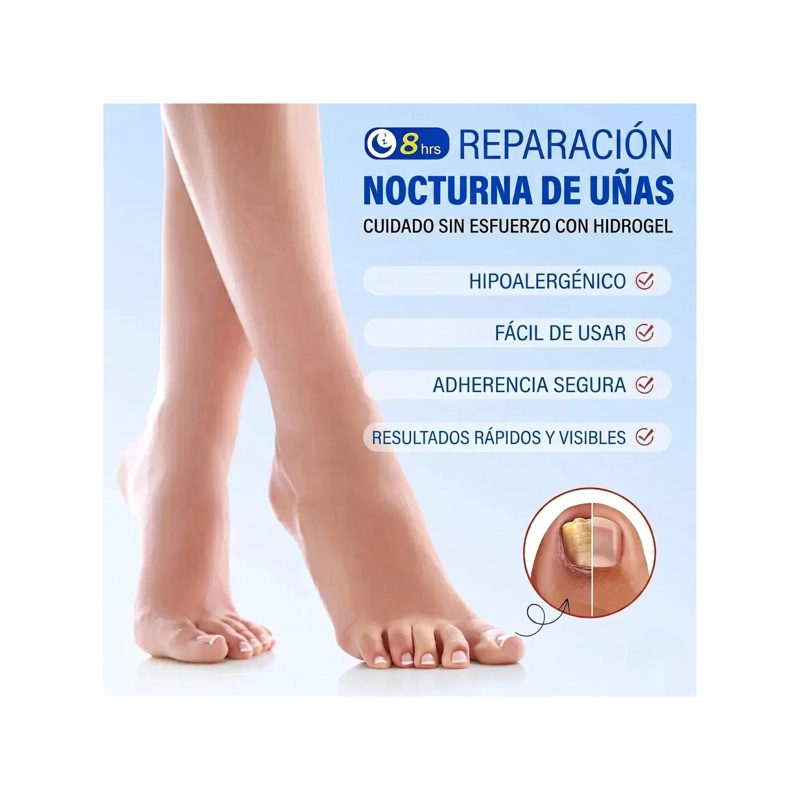 PARCHES TRATAMIENTO HONGO UÑAS PIES MANOS REPARADOR 21UDS - 2