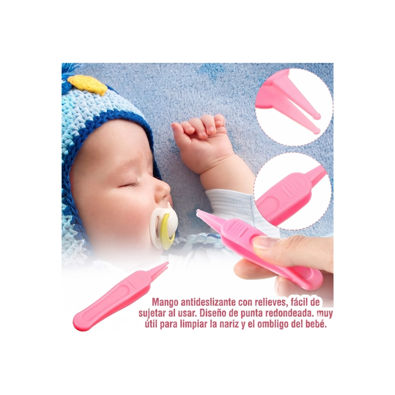 KIT DE CUIDADO E HIGIENE PARA BEBE S RECIE N NACIDOS 13 PIEZAS - ROSA - 5
