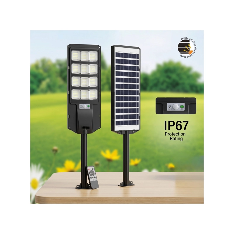 FOCO SOLAR LED 1000W DE ALTA EFICIENCIA + KIT DE INSTALACION - 3