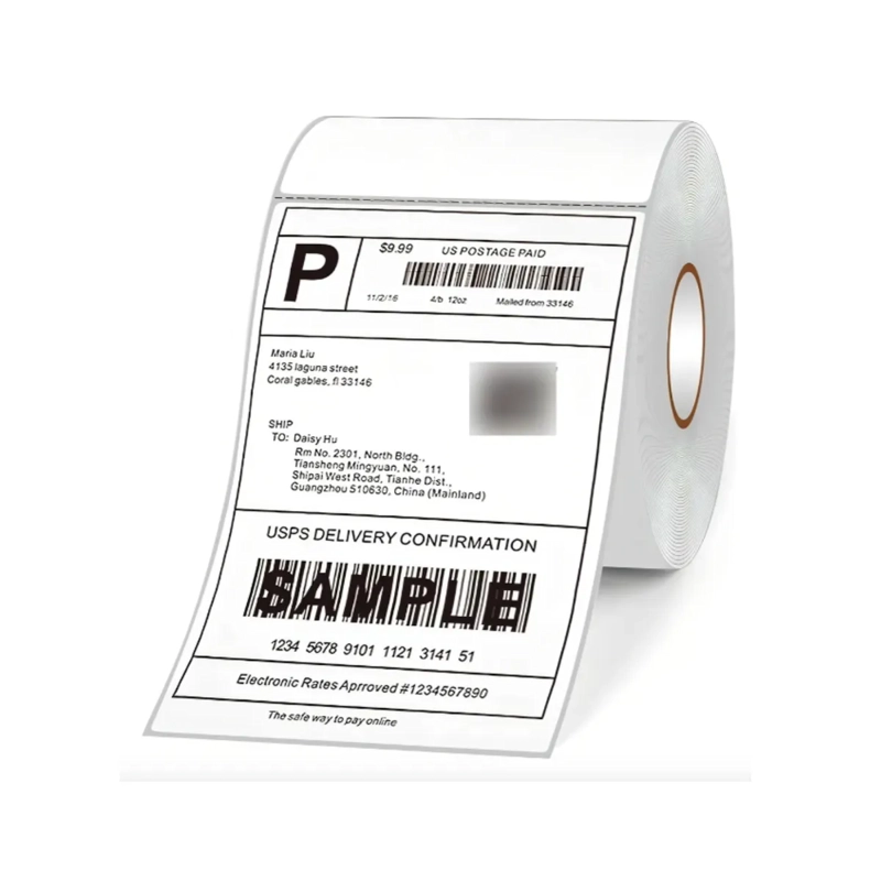 PACK 5  ROLLOS ETIQUETAS TE RMICAS DIRECTAS 100X150MM - ROLLO DE 300 UNIDADES - 5